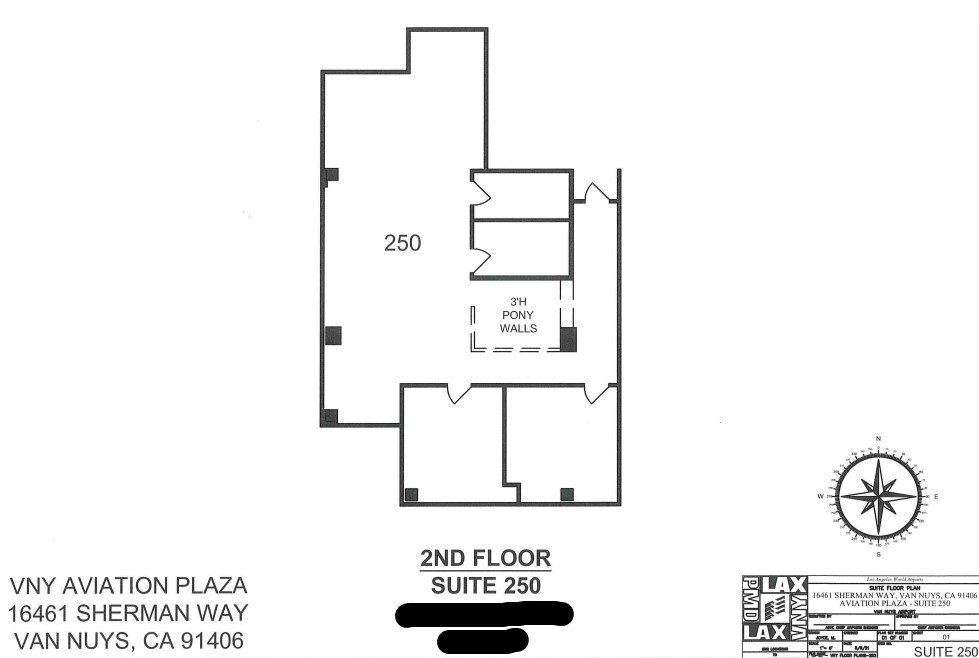 16461 Sherman Way, Van Nuys, CA à louer Plan d’étage– Image 1 sur 1
