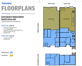 6310 Nancy Ridge Dr, San Diego, CA à louer Plan d’étage– Image 2 sur 2