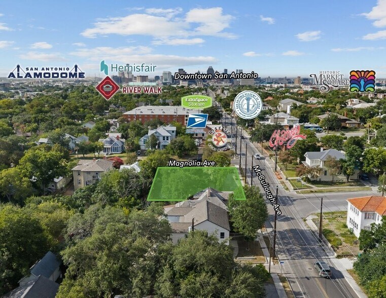 2620 Mccullough Ave, San Antonio, TX à vendre - Aérien – Image 3 sur 11