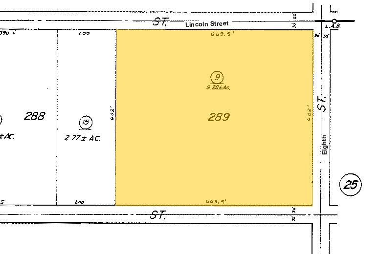 NWC Lincoln & 8th St, Banning, CA à vendre Plan cadastral– Image 1 sur 2