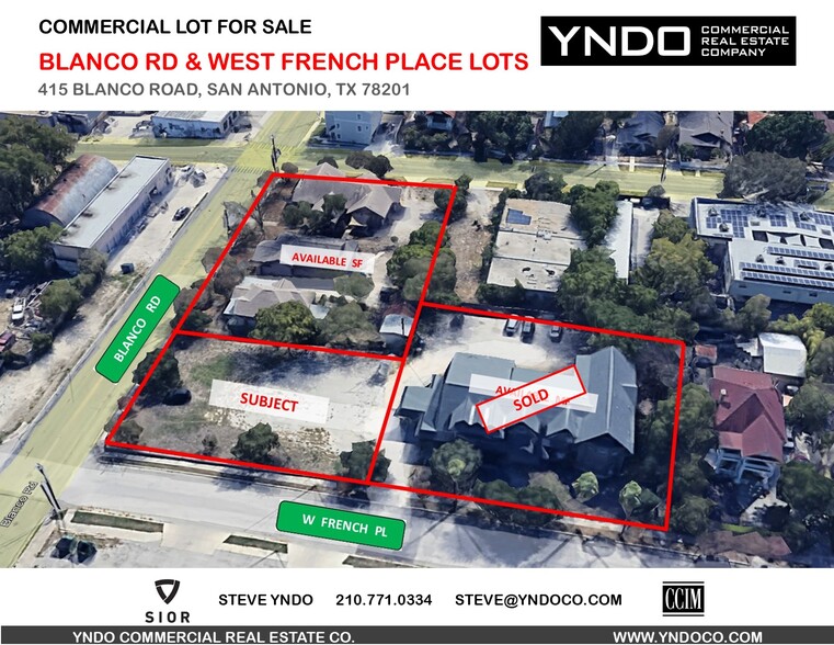 415 Blanco Rd, San Antonio, TX à vendre - Aérien – Image 1 sur 3