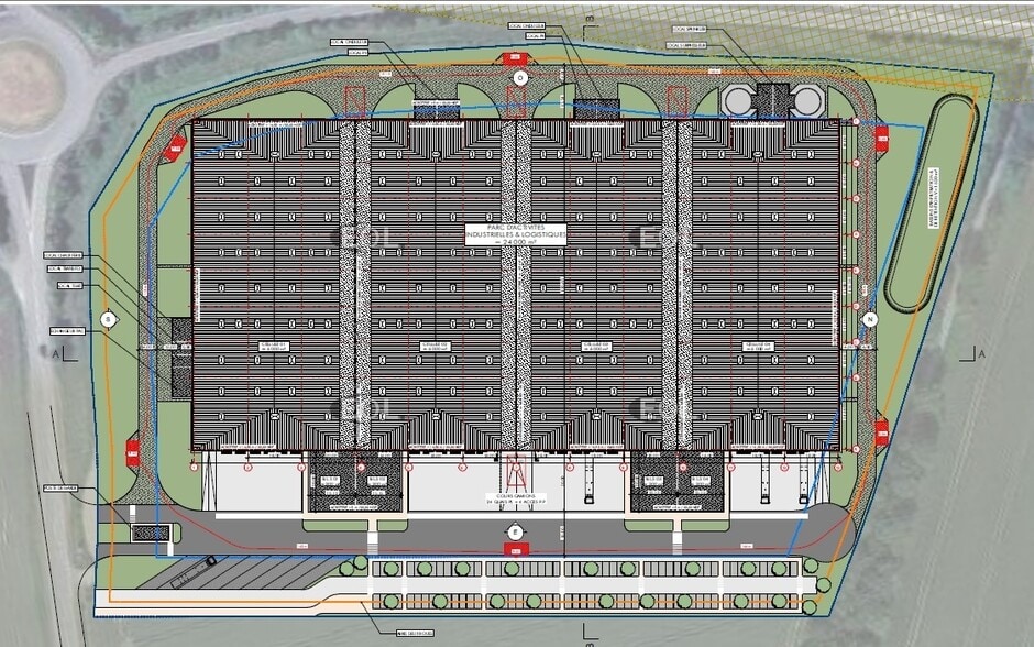 Industriel/Logistique dans GUIPRY à louer - Plan de site – Image 2 sur 5
