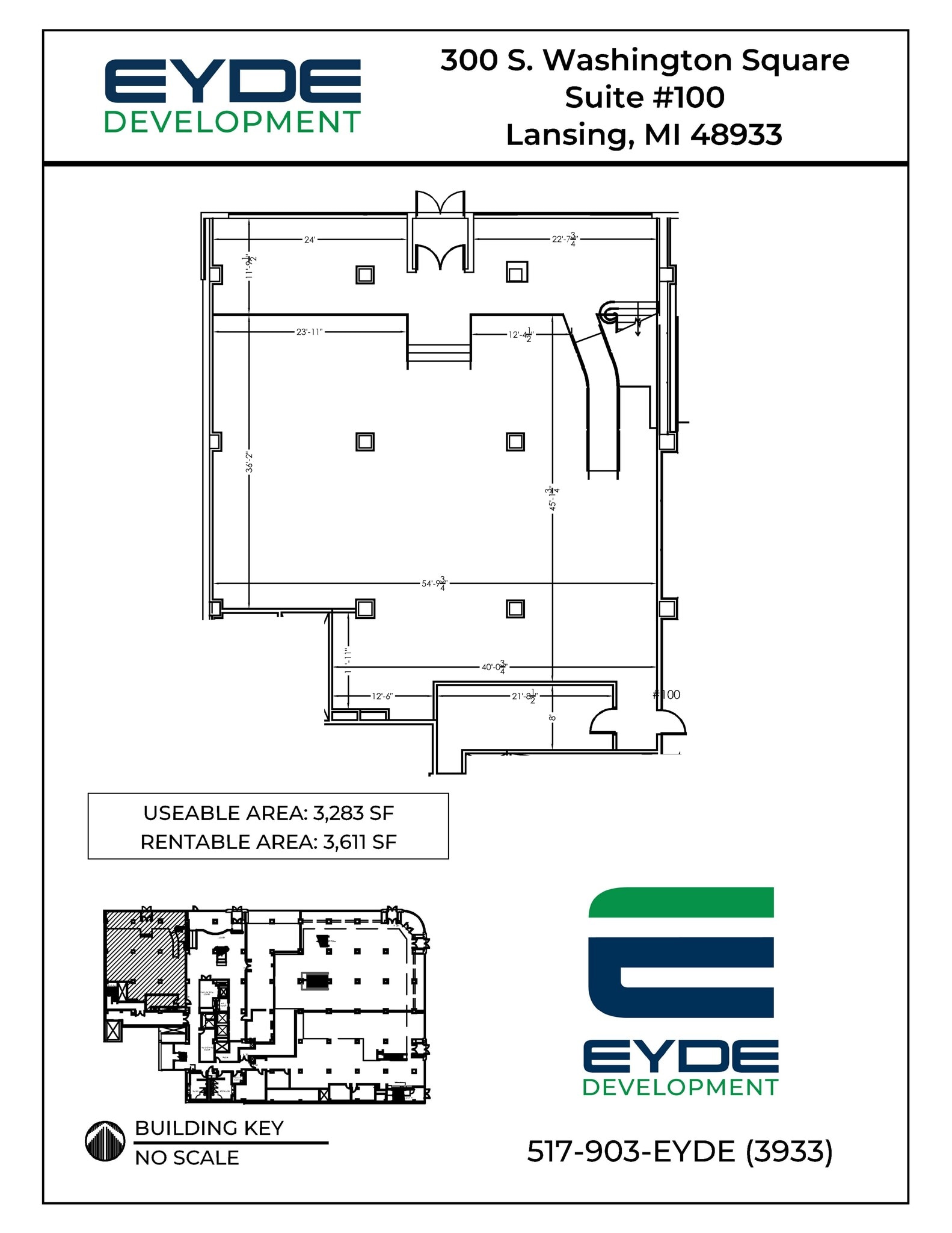 300 S Washington Sq, Lansing, MI à louer Plan de site– Image 1 sur 1