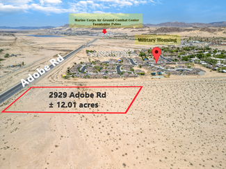 Plus de détails pour 2929 Adobe rd, Twentynine Palms, CA - Terrain à vendre