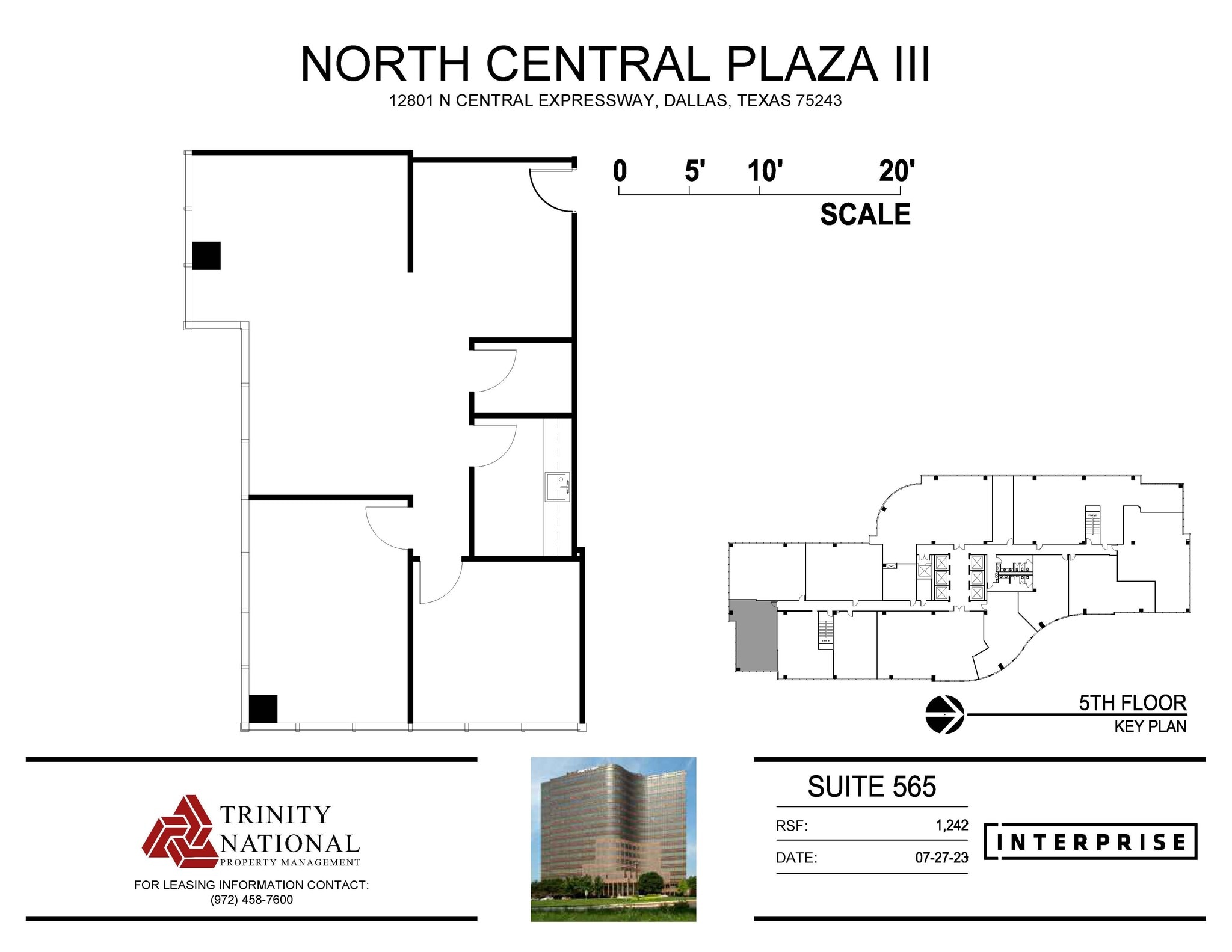 12801 N Central Expy, Dallas, TX à louer Plan d’étage– Image 1 sur 1