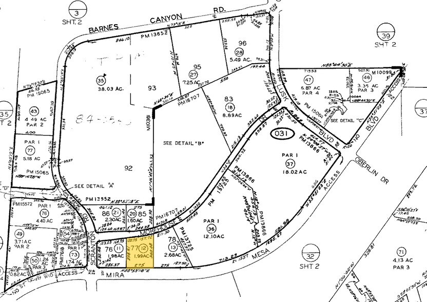 5465 Morehouse Dr, San Diego, CA à louer - Plan cadastral – Image 2 sur 12