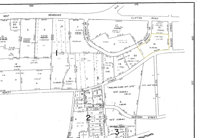 5-7 Oak Branch Dr, Greensboro, NC à louer - Plan cadastral – Image 2 sur 5