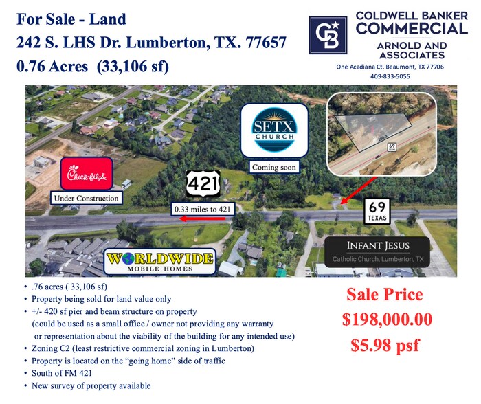 242 S Lhs Dr, Lumberton, TX à vendre - Photo de l’immeuble – Image 1 sur 3