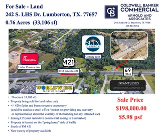 Plus de détails pour 242 S Lhs Dr, Lumberton, TX - Terrain à vendre