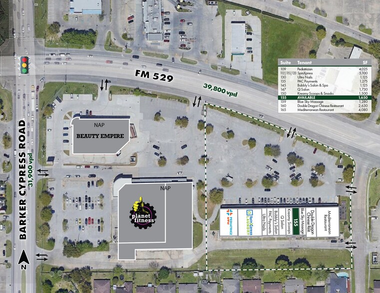 6960 Barker Cypress Rd, Houston, TX à louer - Plan de site – Image 2 sur 5