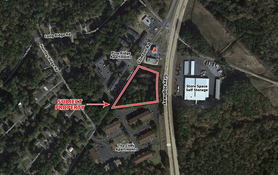 1901 Clinton Road, Macon-Bibb, GA à vendre - Aérien – Image 1 sur 3