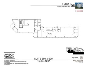 10333 Richmond Ave, Houston, TX à louer Plan d’étage– Image 2 sur 5