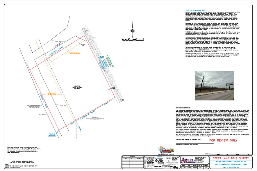 1640 S Interstate 35E, Carrollton, TX à vendre - Plan cadastral – Image 2 sur 2