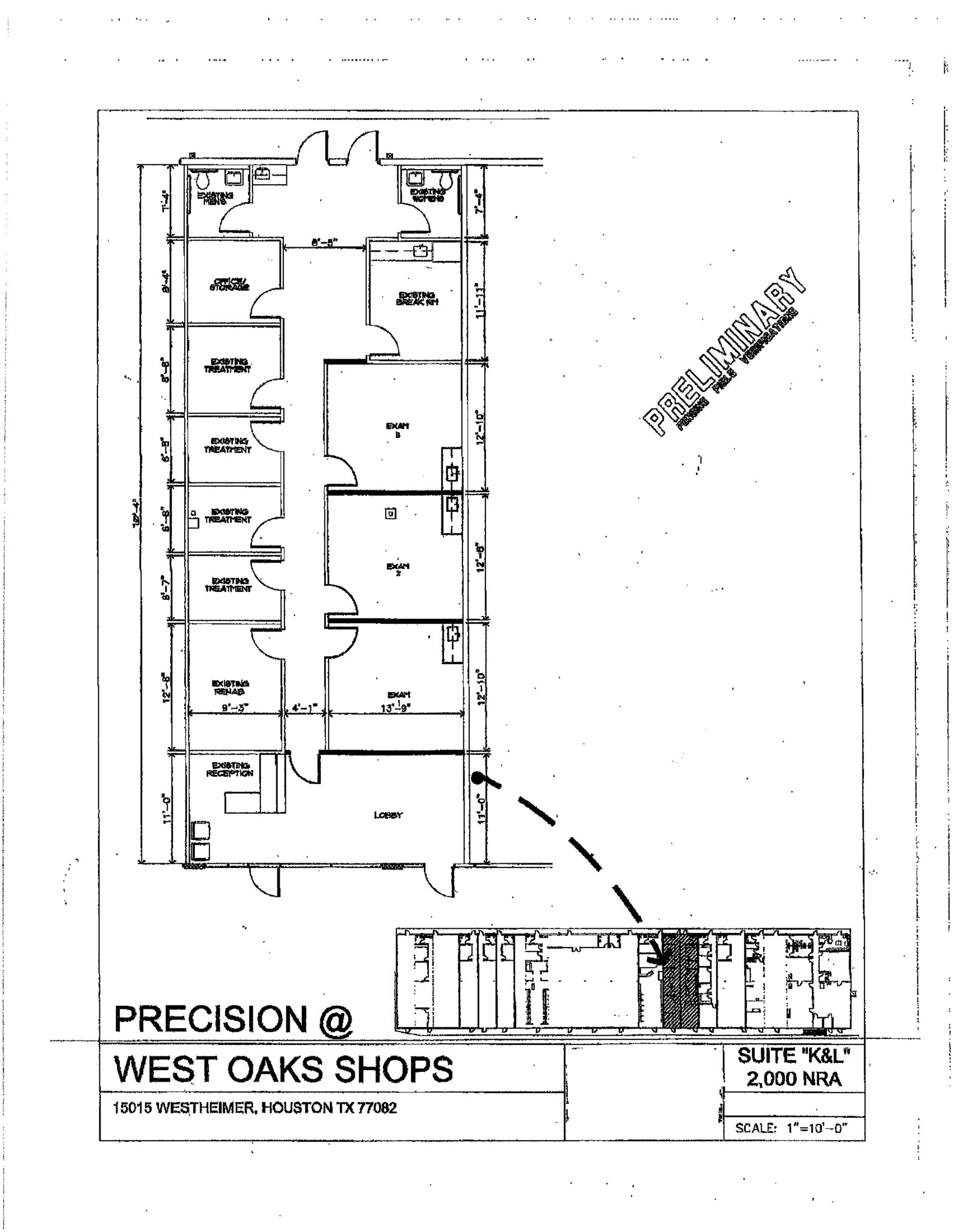 15015 Westheimer Rd, Houston, TX à louer Plan de site– Image 1 sur 10