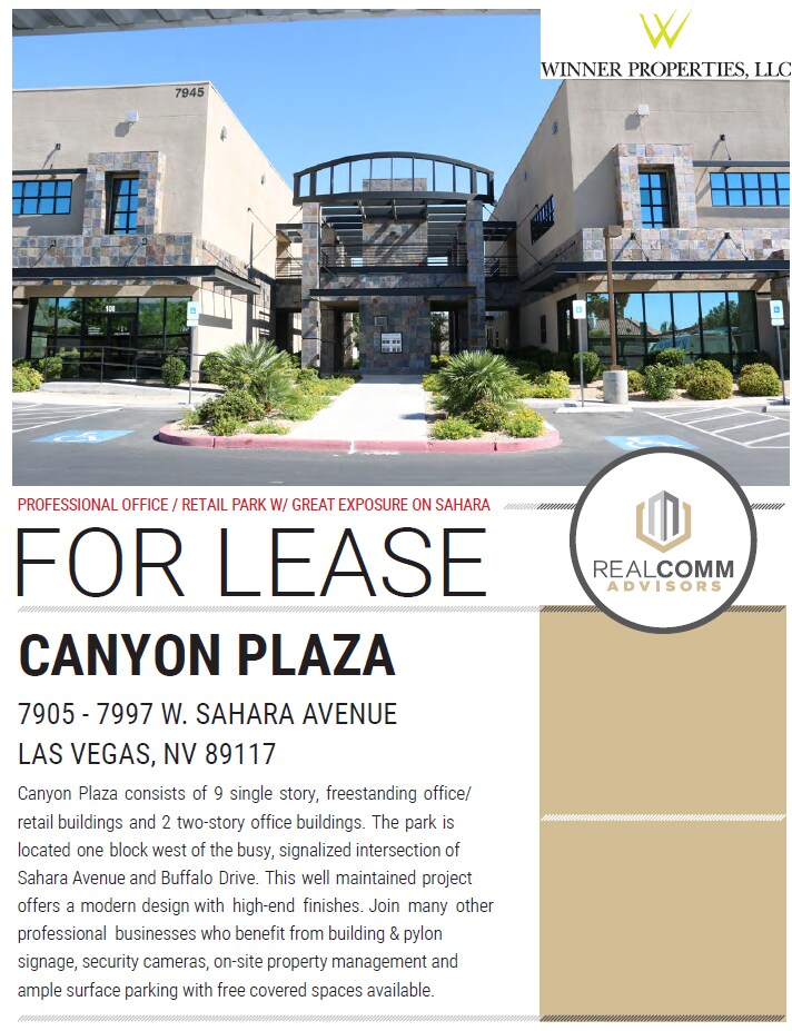 7905-7995 W Sahara Ave, Las Vegas, NV à louer Photo de l’immeuble– Image 1 sur 5