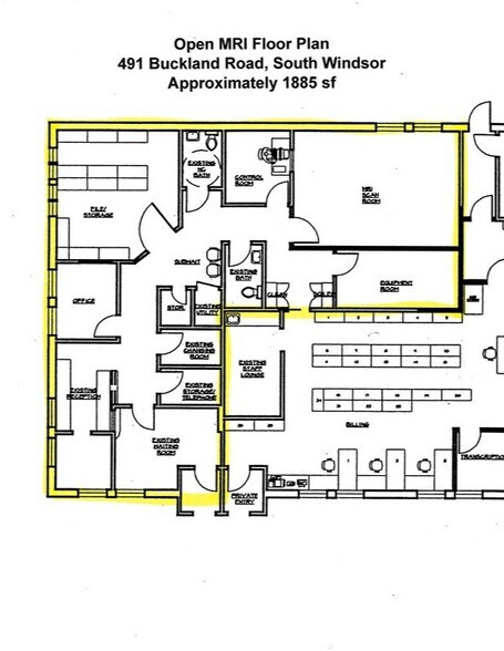 491 Buckland Rd, South Windsor, CT à louer - Plan d’étage – Image 2 sur 2