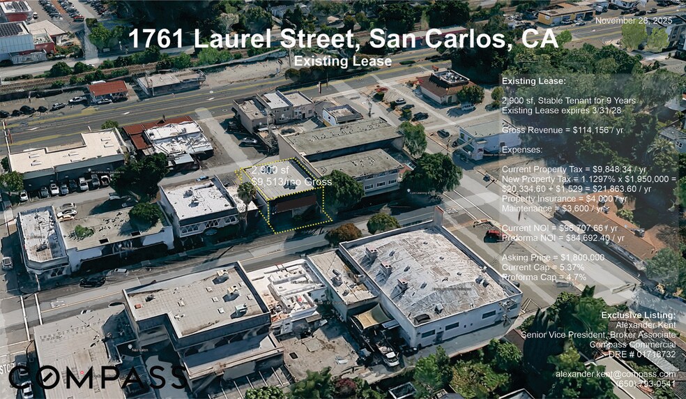 1761 Laurel St, San Carlos, CA à vendre - Photo de l’immeuble – Image 3 sur 11