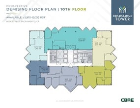 801 K St, Sacramento, CA à louer Plan d’étage– Image 2 sur 2