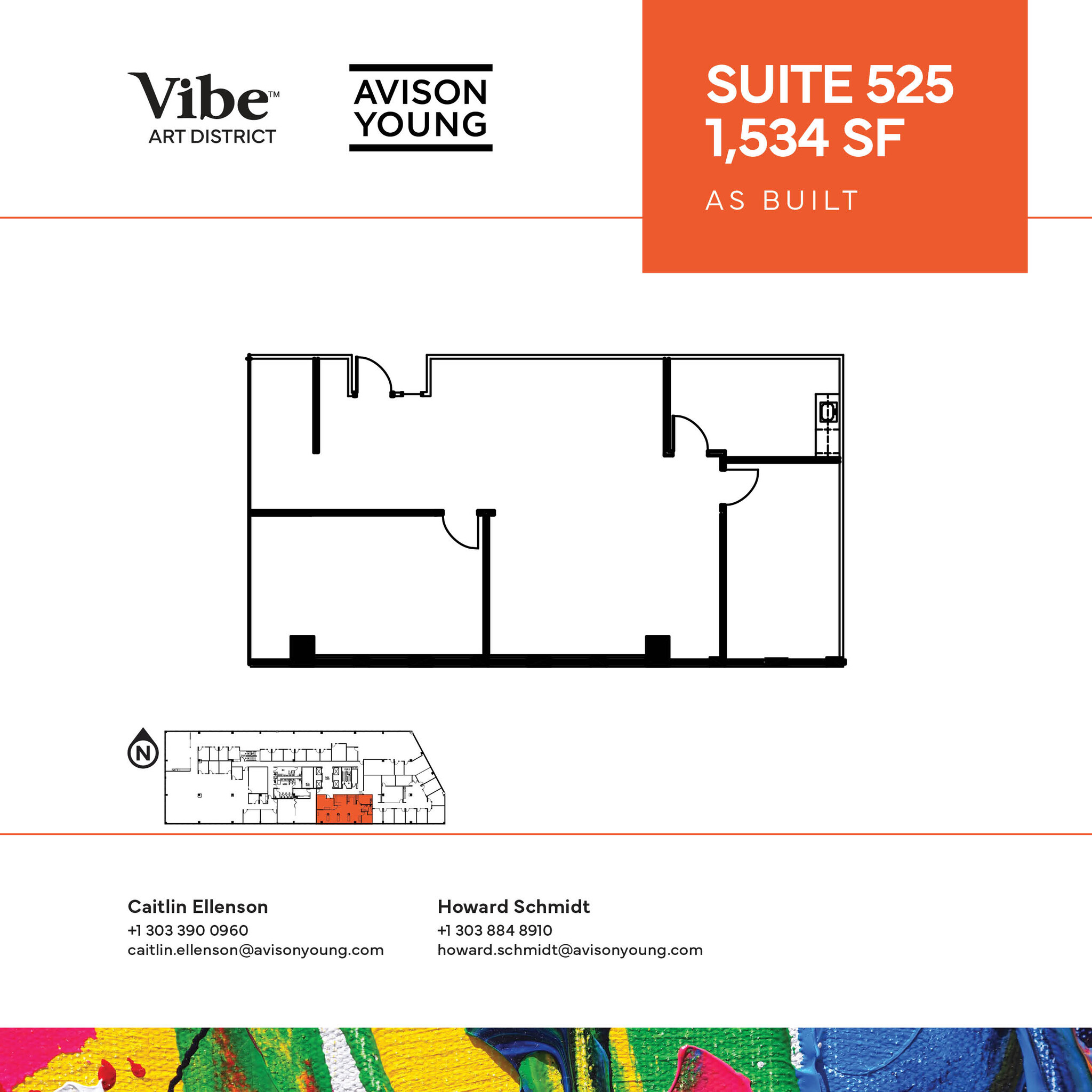 1391 N Speer Blvd, Denver, CO à louer Plan d’étage– Image 1 sur 1