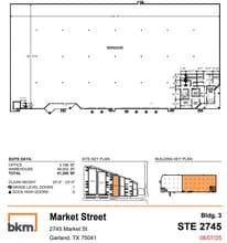 2627-2659 Market St, Garland, TX à louer Plan d’étage– Image 1 sur 2
