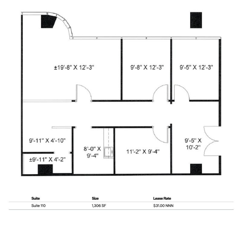 8140 Walnut Hill Ln, Dallas, TX à louer Plan d’étage– Image 1 sur 1