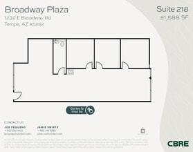 1232 E Broadway Rd, Tempe, AZ à louer Plan d’étage– Image 1 sur 1