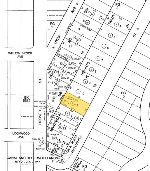 921 Manzanita St, Los Angeles, CA à vendre - Plan cadastral – Image 2 sur 7