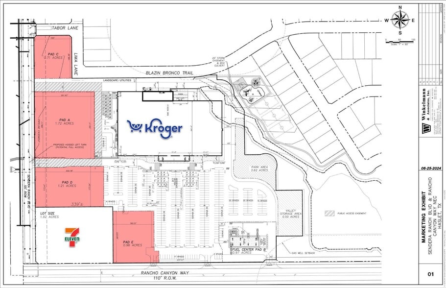 NEC Sendera Ranch Blvd & Rancho Canyon Way, Haslet, TX à louer - Plan de site – Image 2 sur 3