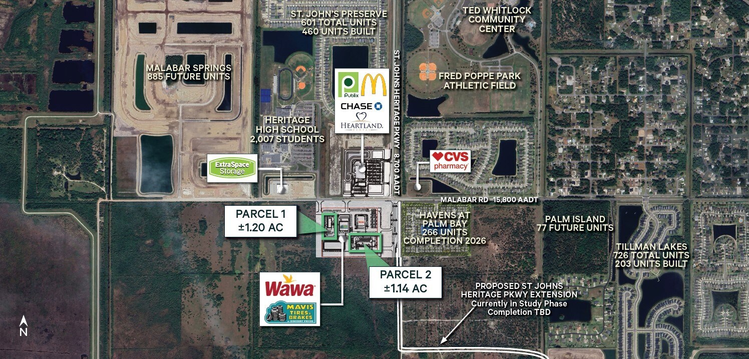 SWC St. John Heritage Pkwy & Malabar Rd, Palm Bay, FL à louer Photo principale– Image 1 sur 3