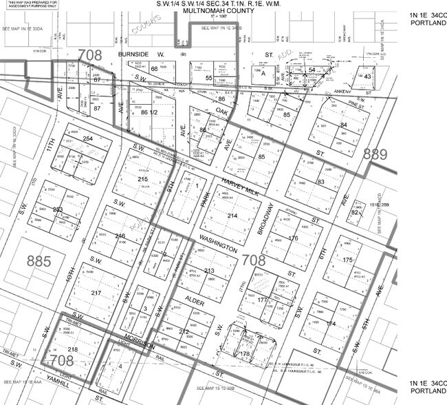 921 SW Washington St, Portland, OR à louer - Plan cadastral – Image 2 sur 5