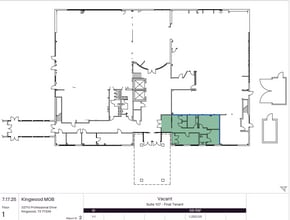 22710 Professional Dr, Kingwood, TX à louer Plan d’étage– Image 1 sur 1