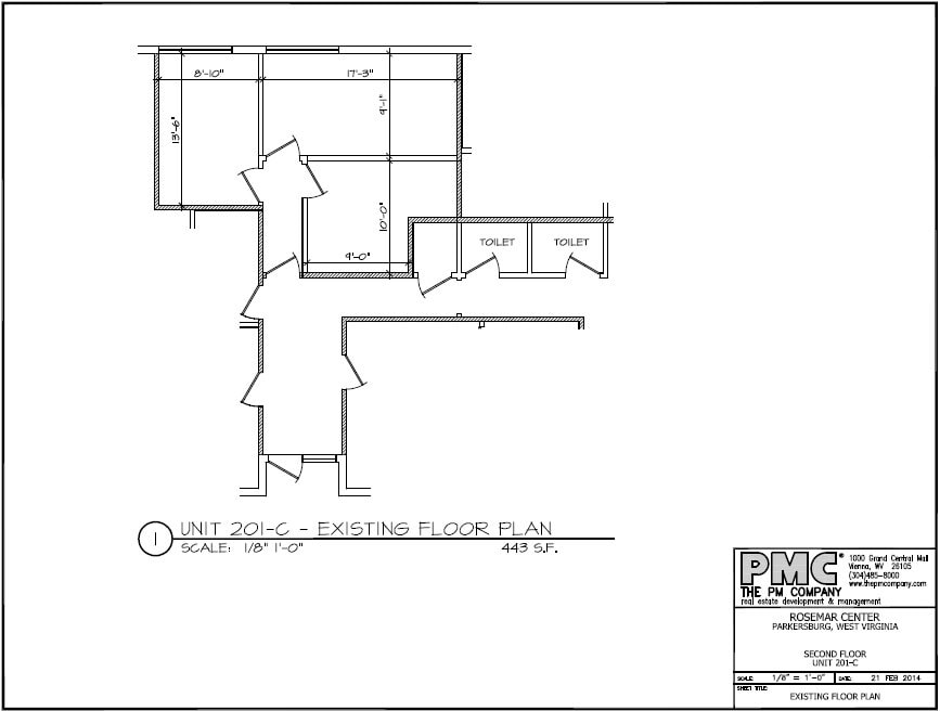 4420 Rosemar Ctr, Parkersburg, WV à louer Plan d’étage– Image 1 sur 6