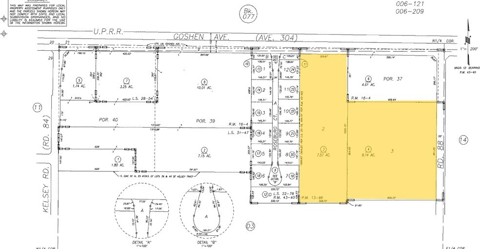 8671 Avenue 304, Visalia, CA à louer - Plan cadastral – Image 2 sur 5