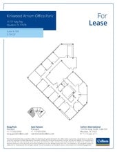 11777 Katy Fwy, Houston, TX à louer Plan de site– Image 2 sur 2