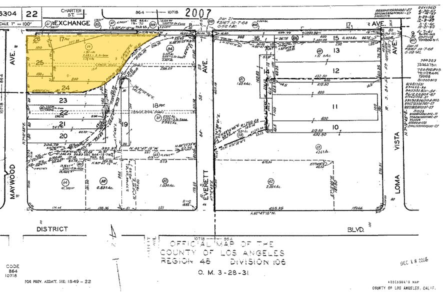 4520 S Maywood Ave, Vernon, CA à vendre - Plan cadastral – Image 3 sur 3