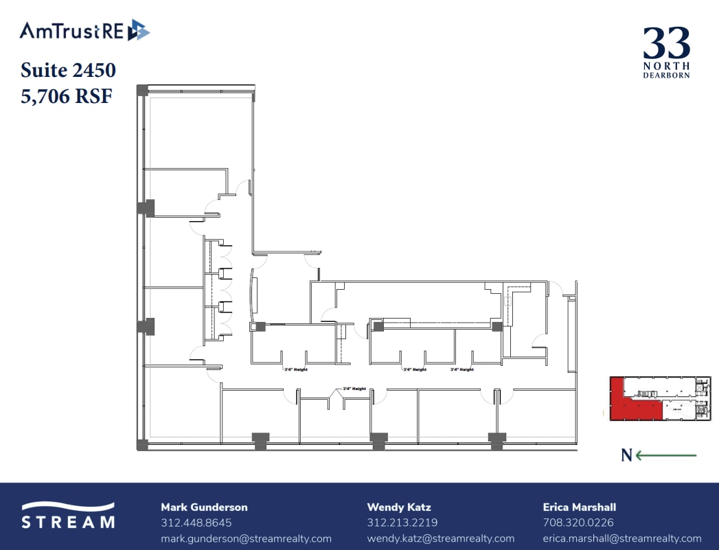33 N Dearborn St, Chicago, IL à louer Plan d’étage– Image 1 sur 1