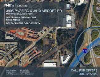 Plus de détails pour 3905 Page Rd, Morrisville, NC - Terrain à vendre
