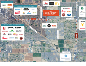 SEC 226th St & Ocotillo Rd, Queen Creek, AZ - Vue aérienne  vue de carte