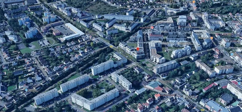Immeuble residentiel dans Lucé à vendre - Aérien – Image 2 sur 2