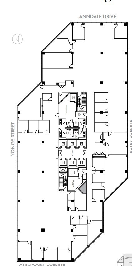 4711 Yonge St, Toronto, ON à louer Plan d’étage– Image 1 sur 1