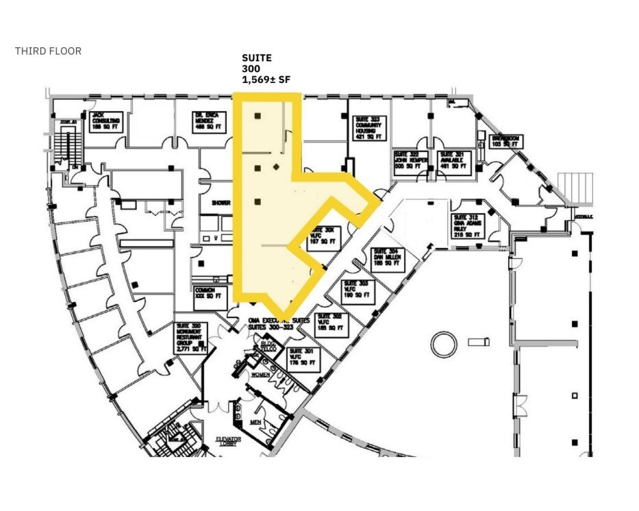 413-421 Stuart Cir, Richmond, VA à louer Plan d’étage– Image 1 sur 1