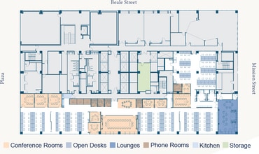 300 Mission St, San Francisco, CA à louer Plan d’étage– Image 1 sur 1