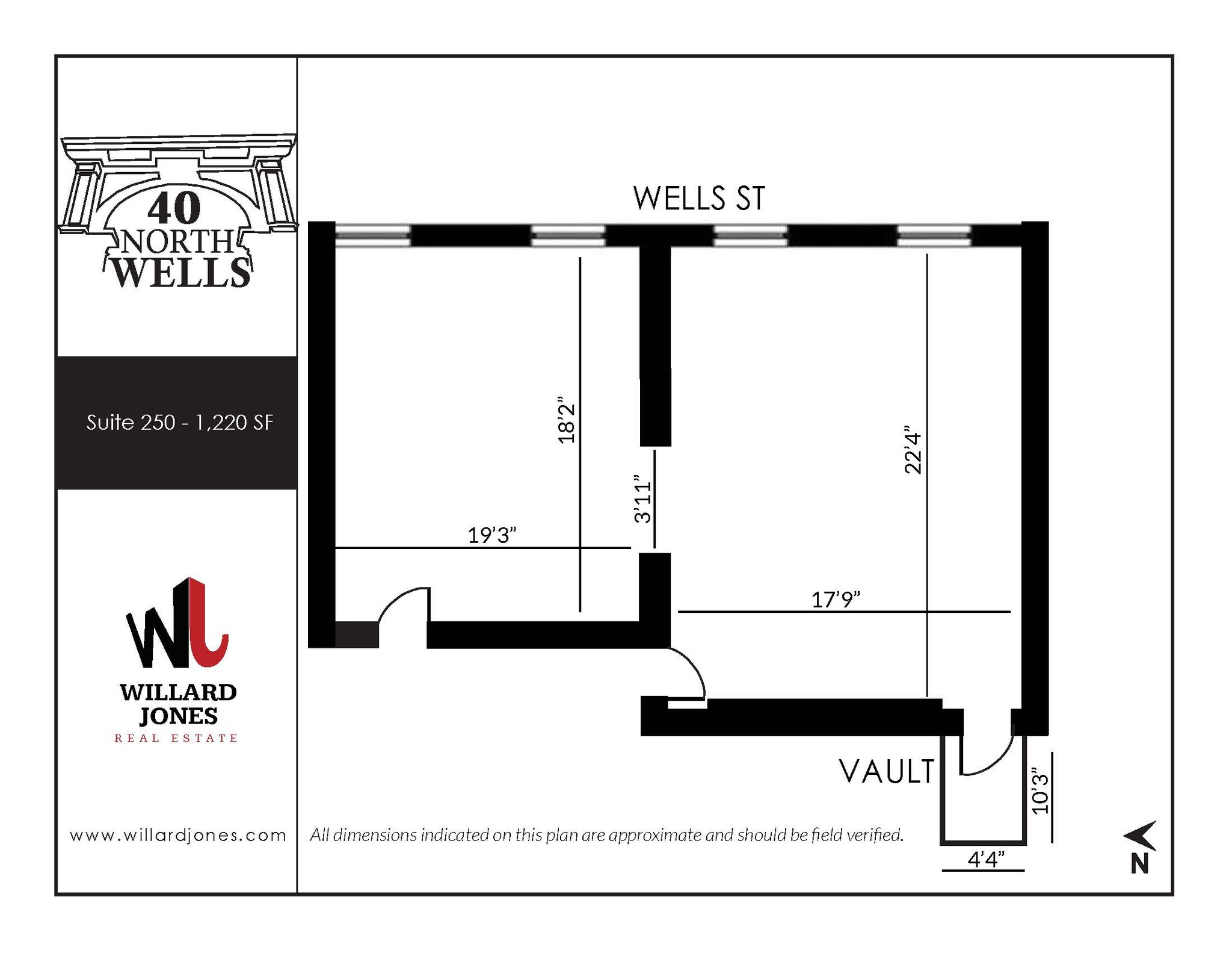 40 N Wells St, Chicago, IL à louer Plan d’étage– Image 1 sur 1