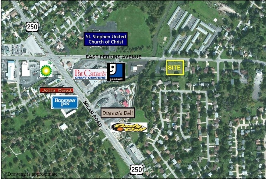 1200 E Perkins Ave, Sandusky, OH à vendre - Aérien – Image 1 sur 2