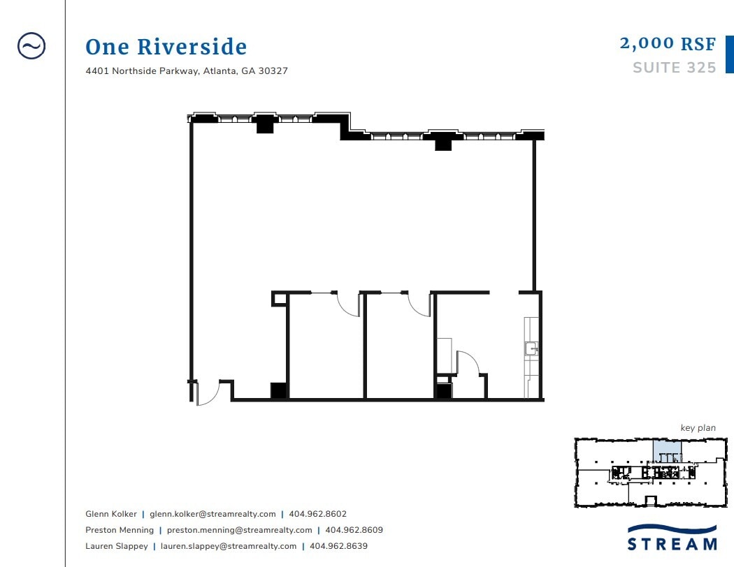 4401 Northside Pky NW, Atlanta, GA à louer Plan d’étage– Image 1 sur 2