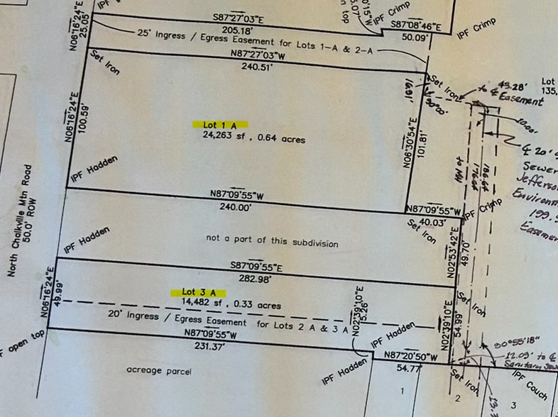 147 N Chalkville Rd, Trussville, AL à vendre - Plan cadastral – Image 2 sur 2
