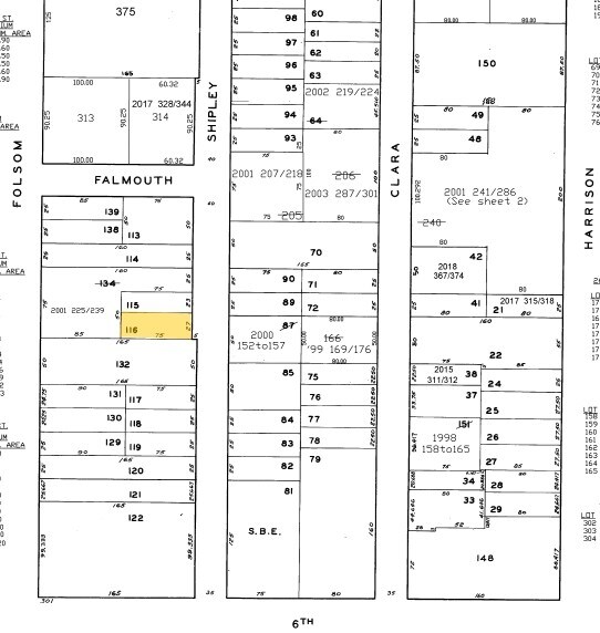260 Shipley St, San Francisco, CA à vendre - Plan cadastral – Image 2 sur 8