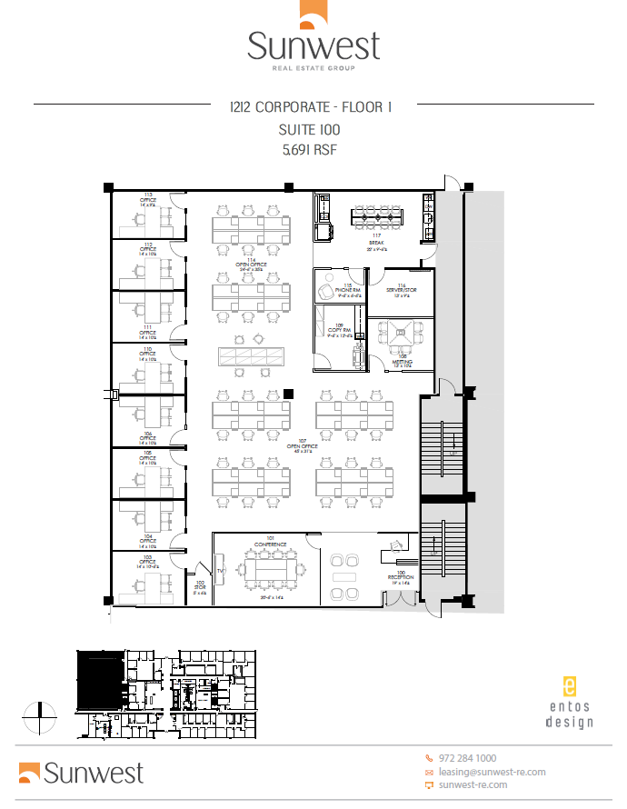 1212 Corporate Dr, Irving, TX à louer Plan d’étage– Image 1 sur 1