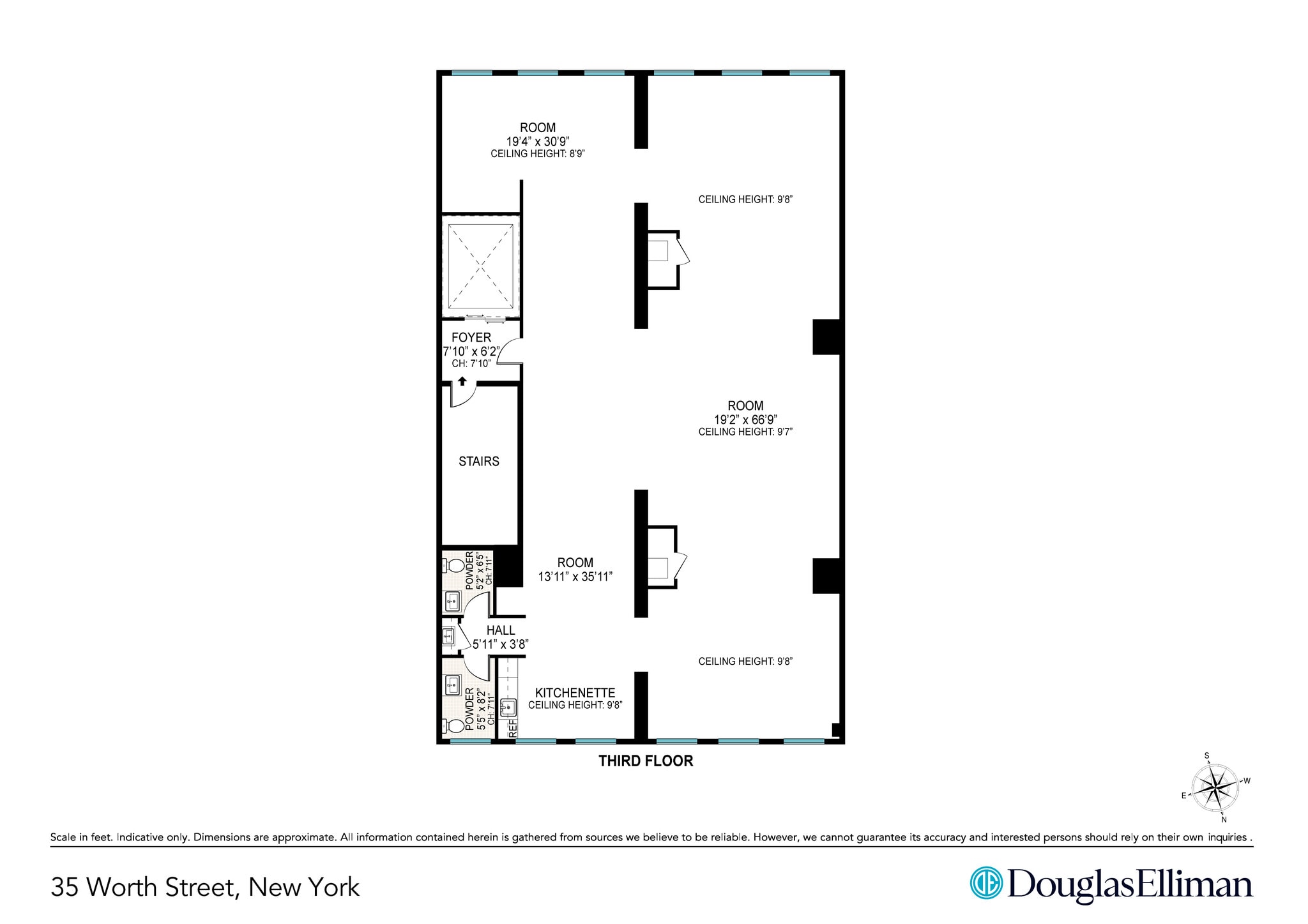 35-37 Worth St, New York, NY à louer Plan d’étage– Image 1 sur 10