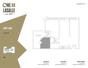 1 N LaSalle St, Chicago, IL à louer Plan d’étage– Image 1 sur 1